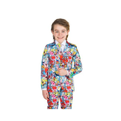 OppoSuits Toddler and Little Boys SpongeBob Frenzy Slim Fit Suit Set