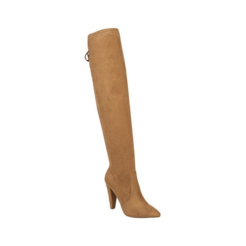 French Connection Womens Jordan Cone Heel Lace-up Over-The-Knee Boots