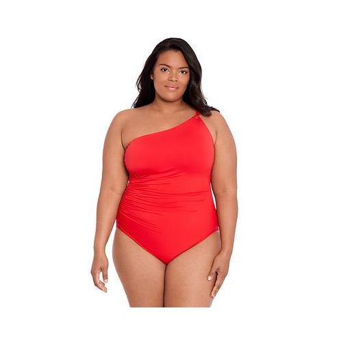 POLO Ralph Lauren Plus Size Asymmetric One-Piece Swimsuit