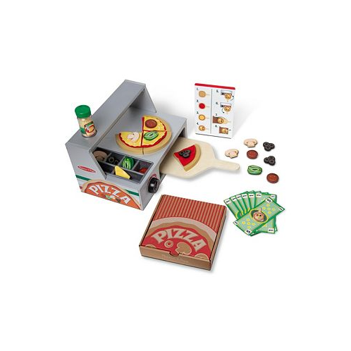Melissa and Doug Melissa & Doug Top & Bake Wooden Pizza Counter Play Set-41 Pcs