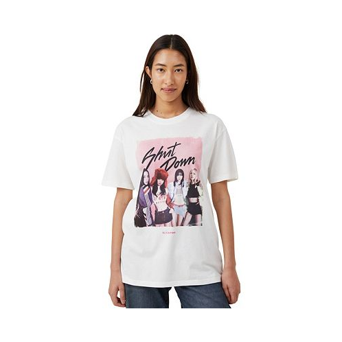 COTTON ON Womens The Oversized Graphic License T-shirt