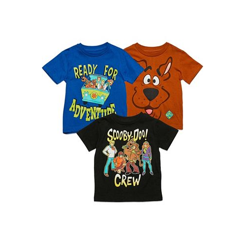 Scooby-Doo Boys 3 Pack Short Sleeve T-Shirt Toddler|Child Boys