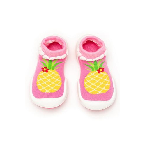 Komuello Baby Girl First Walk Sock Shoes Pineapple