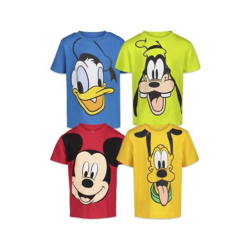 Disney Boys Mickey Mouse Pluto Donald Duck Goofy Baby 4 Pack T-Shirts