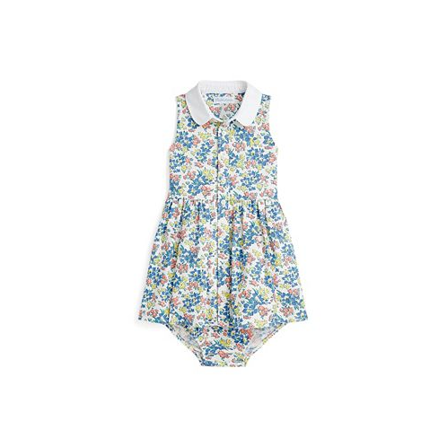 Polo Ralph Lauren Baby Girls Floral Oxford Shirtdress