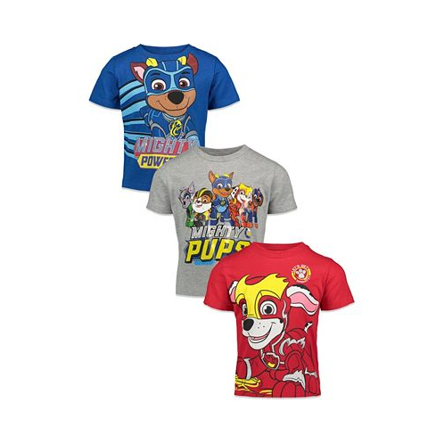 Paw Patrol Nickelodeon Chase Marshall 3 Pack Short Sleeve Tees Toddler|Child Boys