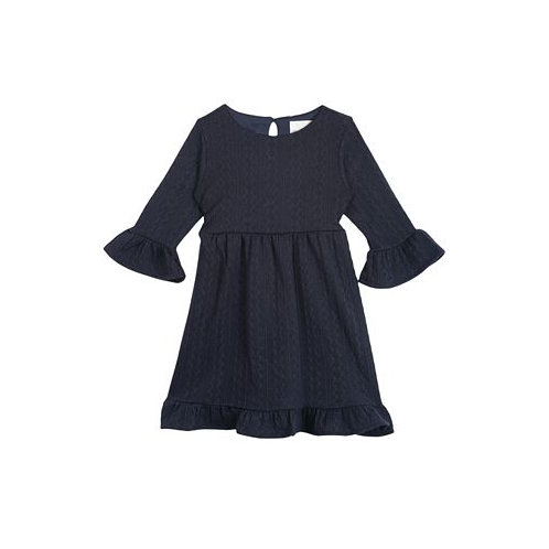Rare Editions Toddler Girls Bell Sleeve Knit Dress
