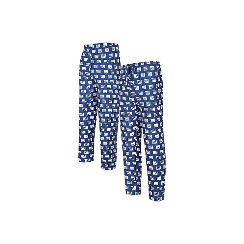 Concepts Sport Mens Royal New York Giants Gauge Allover Print Knit Pants