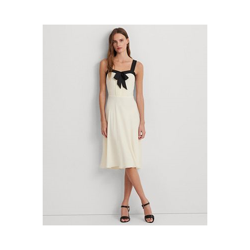 POLO Ralph Lauren Womens Two-Tone Georgette Sleeveless Dress