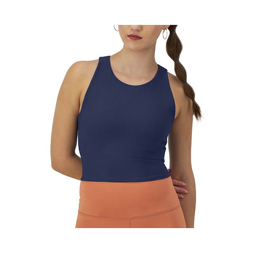 Champion Womens Ribbed Soft Touch Racerback Crop Top