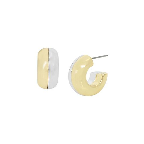 Robert Lee Morris Soho Two-Tone Hoop Earrings