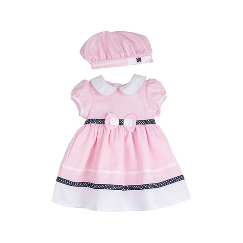 Rare Editions Baby Girls Sailor Dress with Matching Hat and Diaper Cover 2 Piece Set
