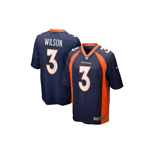 Nike Mens Russell Wilson Navy Denver Broncos Alternate Game Jersey