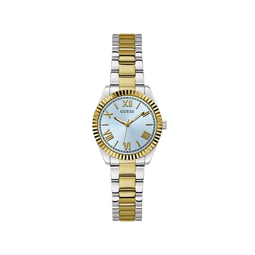 GUESS Womens Analog Two-Tone Stainless Steel Watch 30mm