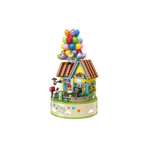 Contixo Flying Balloons Building Block Set With Music Box - 528 Pcs