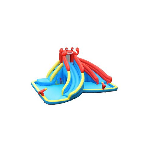 SUGIFT Inflatable Water Slide Crab Dual Slide Bounce House without Blower