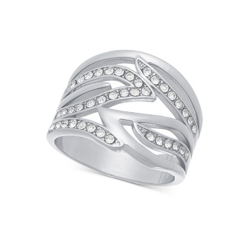 I.N.C. International Concepts Silver-Tone Pave Flame Ring