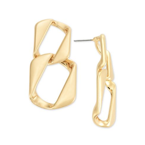 I.N.C. International Concepts Gold-Tone Twisted Link Drop Earrings