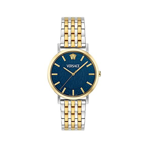 Versace Unisex Swiss Two-Tone Stainless Steel Bracelet Watch 40mm