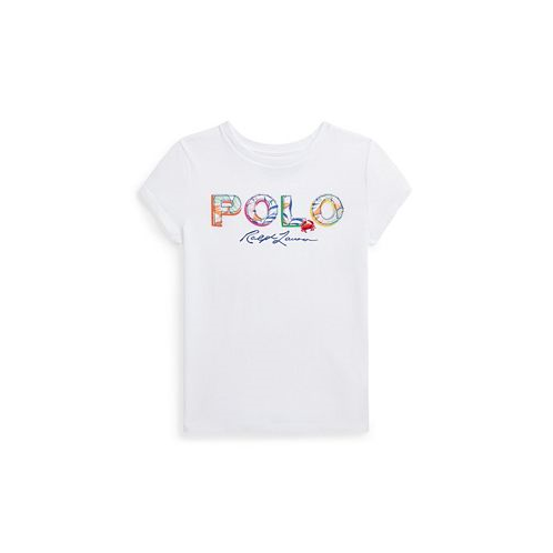 Polo Ralph Lauren Big Girls Tropical-Logo Cotton Jersey T-shirt
