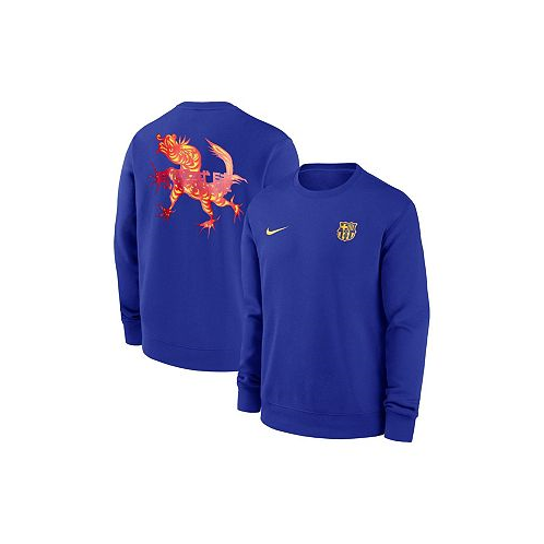 Nike Mens Royal Barcelona Drac Pack Club Pullover Sweatshirt