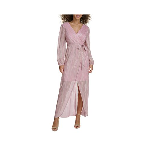 Siena Womens Faux-Wrap Maxi Dress