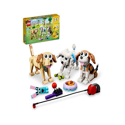 LEGO Creator 31137 3-in-1 Adorable Dogs Toy Building Set with Beagle Poodle and Labrador Builds