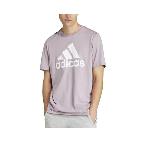 Adidas Mens Essentials Single Jersey Big Logo Short Sleeve Crewneck T-Shirt