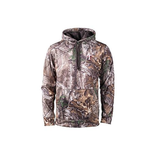 Dunbrooke Mens Camo Texas Rangers Champion Realtree Pullover Hoodie