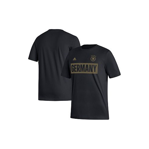 Adidas Mens Black Germany National Team Culture Bar T-shirt