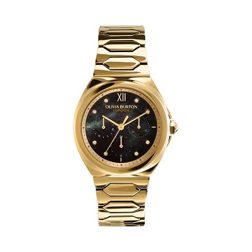 Olivia Burton Womens Luster Gold-Tone Stainless Steel Watch 36mm
