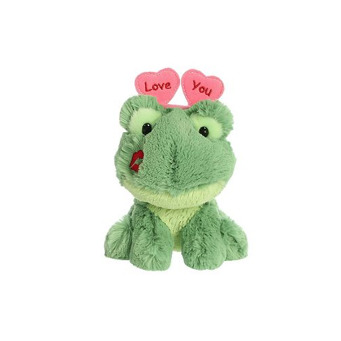 Aurora Small Love You Frog Love On The Mind Heartwarming Plush Toy Green 6