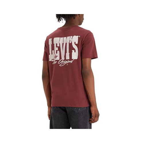 Levis Mens Classic Standard-Fit Western Logo Graphic T-Shirt