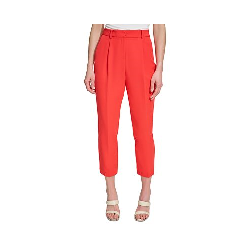 DKNY Petite Pleated Ankle Pants