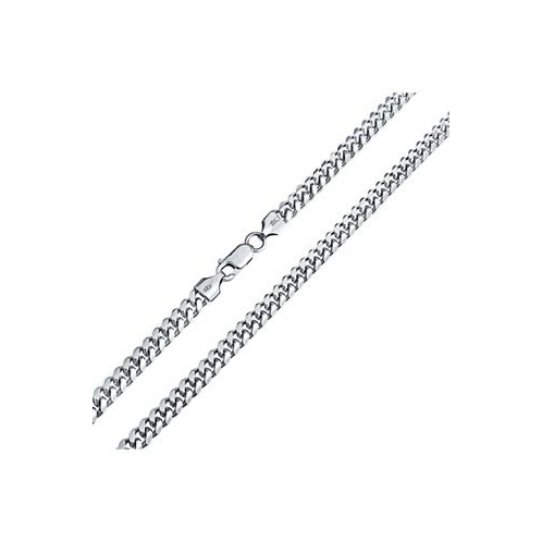 Bling Jewelry Solid .925 Sterling Silver 150 Gauge 5MM Heavy Curb Miami Cuban Chain Necklace For Men Nickel-Free 24 Inch