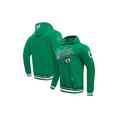 Pro Standard Mens Kelly Green Boston Celtics Script Tail Pullover Hoodie