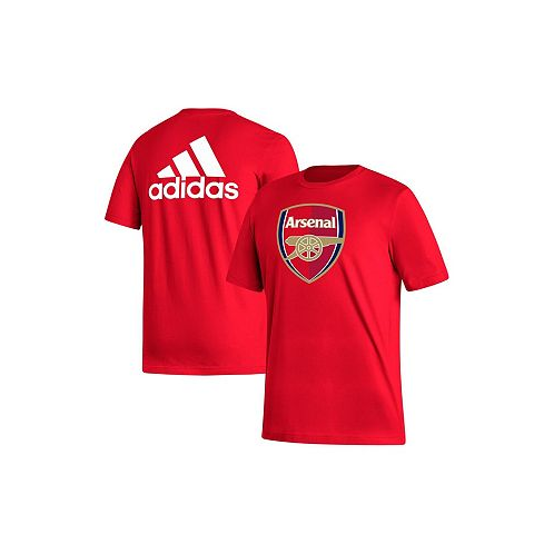 Adidas Mens Red Arsenal Crest T-shirt