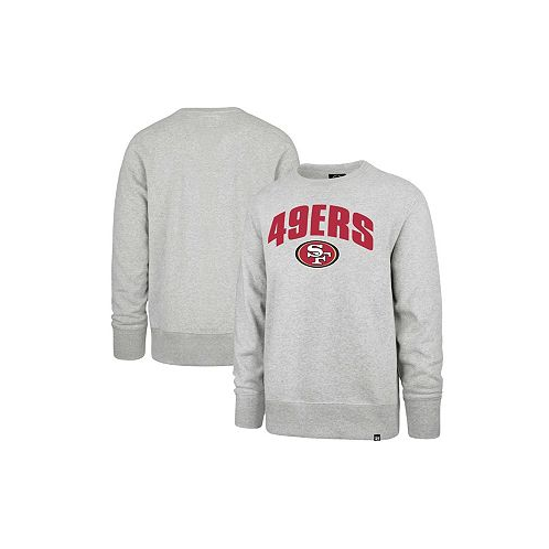 47 Brand Mens Gray San Francisco 49ers Headline Pullover Sweatshirt