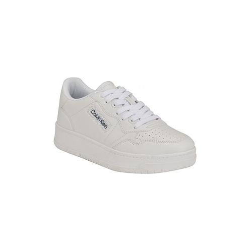 Calvin Klein Womens Rhean Round Toe Lace-Up Casual Sneakers