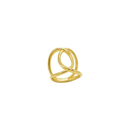 ADORNIA 14K Gold-Plated Tall Infinity Ring