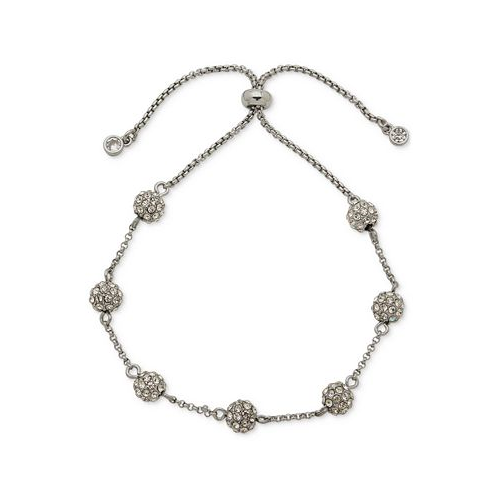 KARL LAGERFELD PARIS Crystal Pave Sphere Slider Bracelet
