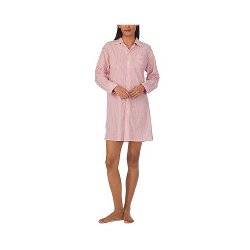POLO Ralph Lauren Womens Long-Sleeve His Shirt Sleepshirt