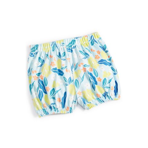 First Impressions Baby Girls Elegant Tropical Floral-Print Bloomer Shorts