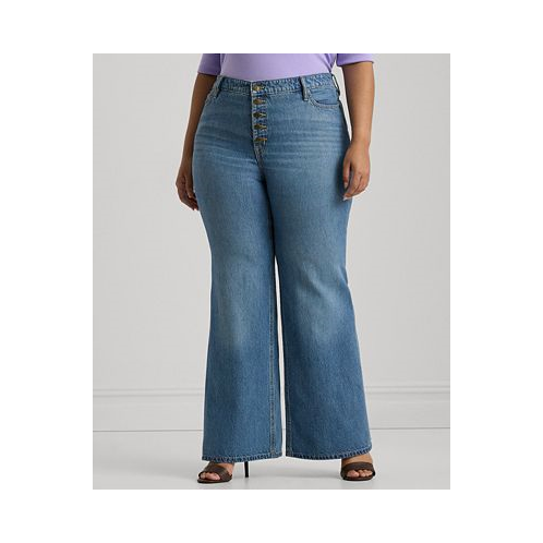 POLO Ralph Lauren Plus Size High-Rise Flare Jeans