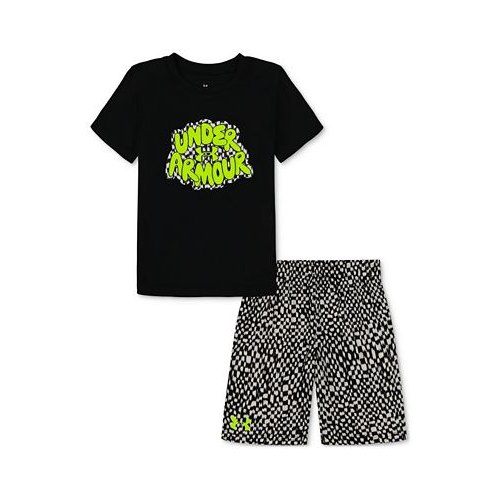 Under Armour Toddler & Little Boys Logo T-Shirt & Printed Shorts 2 Piece Set