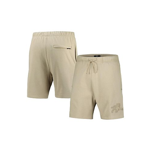 Pro Standard Mens Tan Jackson State Tigers Neutral Relaxed Shorts