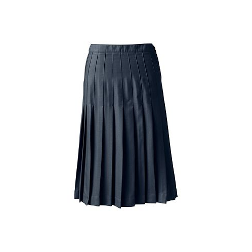 Lands End Womens School Uniform Pleated Skirt Below the Knee