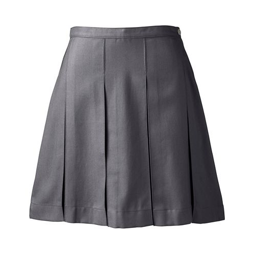 Lands End Womens School Uniform Box Pleat Skirt Above The Knee