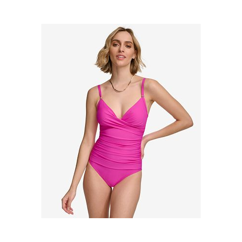 Calvin Klein Twist-Front Tummy-Control One-Piece Swimsuit