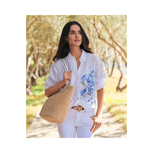 POLO Ralph Lauren Womens Linen Floral Shirt